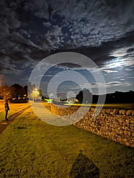 Night scene Daddry Shield, Weardale photo