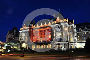 Night scene of empress hotel