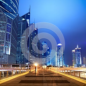 Night scene on the flyover in shanghai