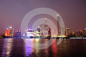 Night scene in guangzhou city