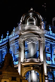 Night scene of Guayaquil Town Hall photo