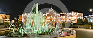 Night scene in kazan , russian federation