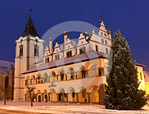 Night scene in Levocha