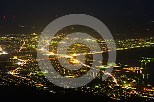 Night scene of Mutsu city photo