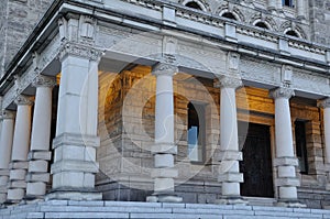 Night scene of the parliament building