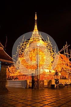 Night scene of Phra Thart Doi Suthep