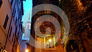 Night scene in Rome, Italy