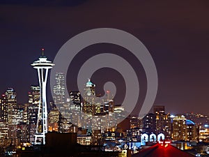 Night Scene of Seattle