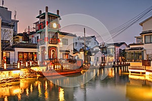 Night scene in Suzhou, China