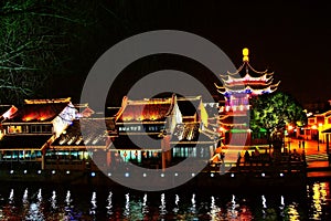 The Night scene in Suzhou city