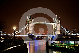 Night scene of Tower Bridge