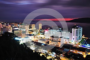 Night scenery of Kota Kinabalu City photo