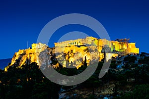 Night Scenes of Acropolis and Parthenon