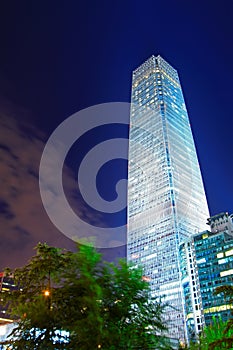 Night scenes of beijing financial center district