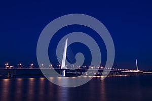 The Night of Shenzhen Bay Bridge