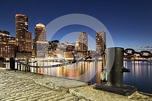 Night Shot of Boston