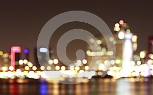 Night shot city scape Rotterdam