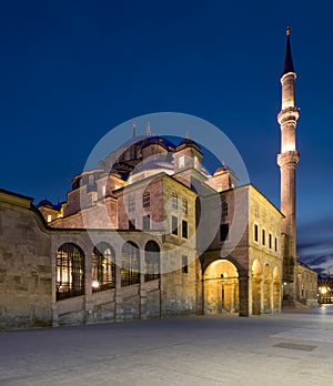 Night shot of Fatih Mosque,Istanbul, Turkey