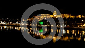 Night Shot of The Hungarian Royal Palace