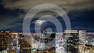 Moonlight over Osaka
