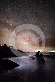 The Night Sky at a Northern California Beach