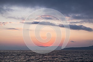 Night sky over the Black Sea