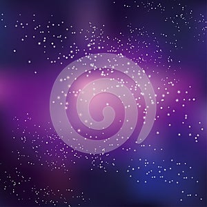 Night sky stars concept vector illustration