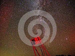 Milky way stars night sky observing DOB Telescope photo