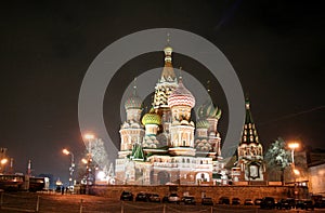 Night St. Basil's Cathedral
