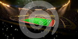 Night stadium arena soccer field