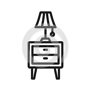 Night Stand Icon Image.