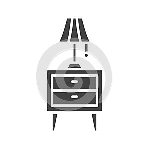 Night Stand Icon Image.