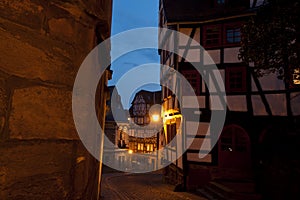 Night streets in Marburg