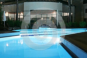 Night swimming pool