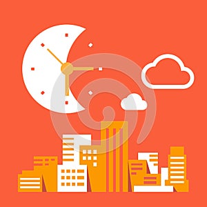 Night time in the big city