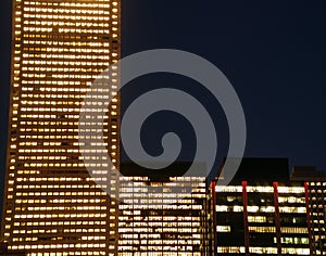 Night time corporations photo