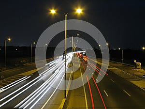Night traffic photo