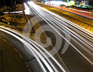 Night traffic photo