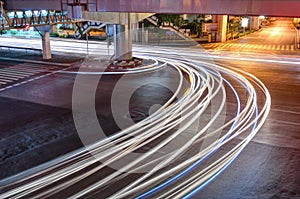 Night Traffic in Bangkok