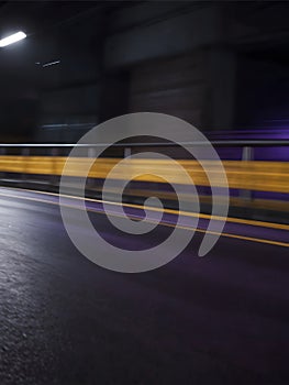 Night traffic blur. A blurry image of city lights and traffic on a street at night