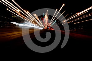 Night traffic lights