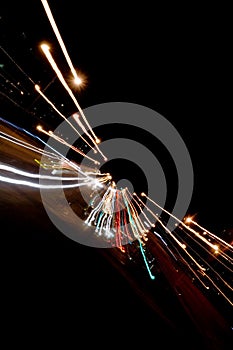 Night traffic lights