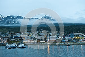 Night in Ushuaia, Capital of Tierra del Fuego, Patagonia, Argentina