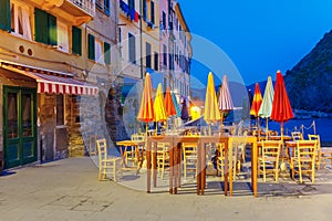 Night Vernazza, Cinque Terre, Liguria, Italy