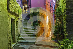 Night Vernazza, Cinque Terre, Liguria, Italy