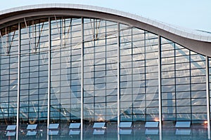 Night view of the airport