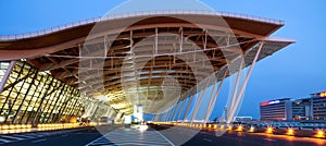 Night view of the airport