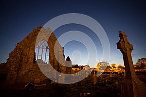 Night view of Athenry Dominican Friary