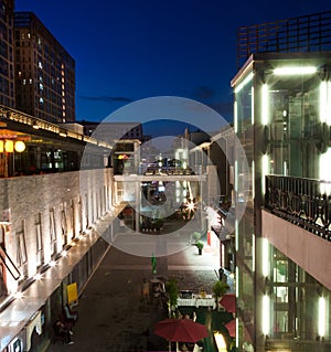 Night view of the Bar Street