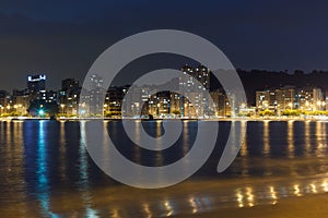 Night view Beach Icarai Niteroi